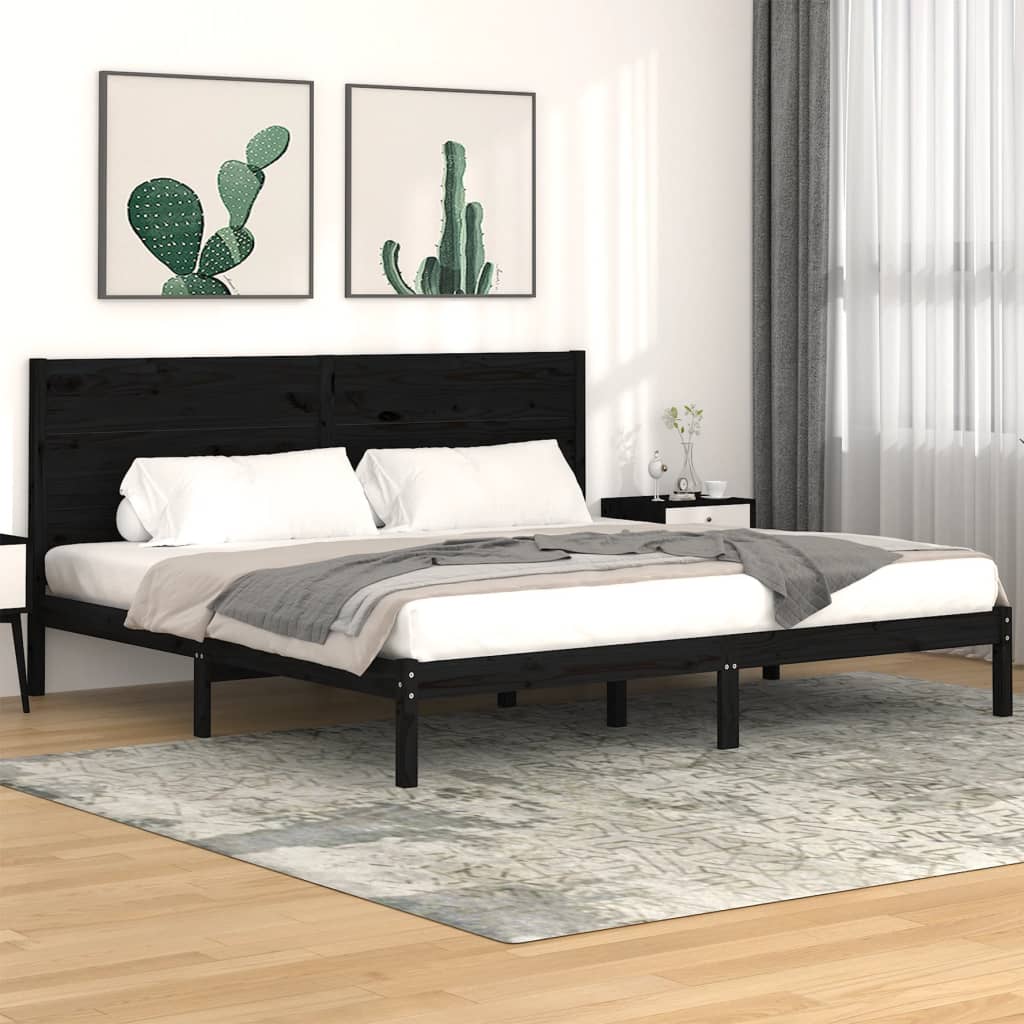 Extra Long Bed Frame Without Mattress Solid Wood