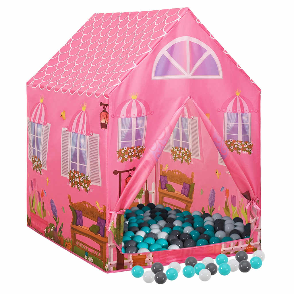 Children Play Tent With 250 Balls Pink 69X94X104 Cm