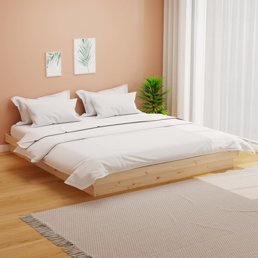 Bed Frame Without Mattress Solid Wood