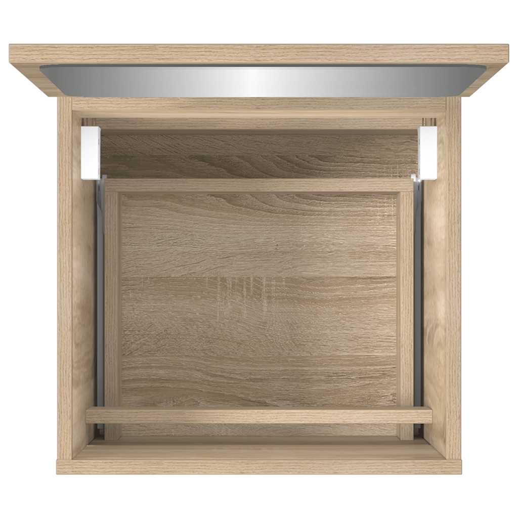 Bathroom Cabinet With Mirror Engineered Wood