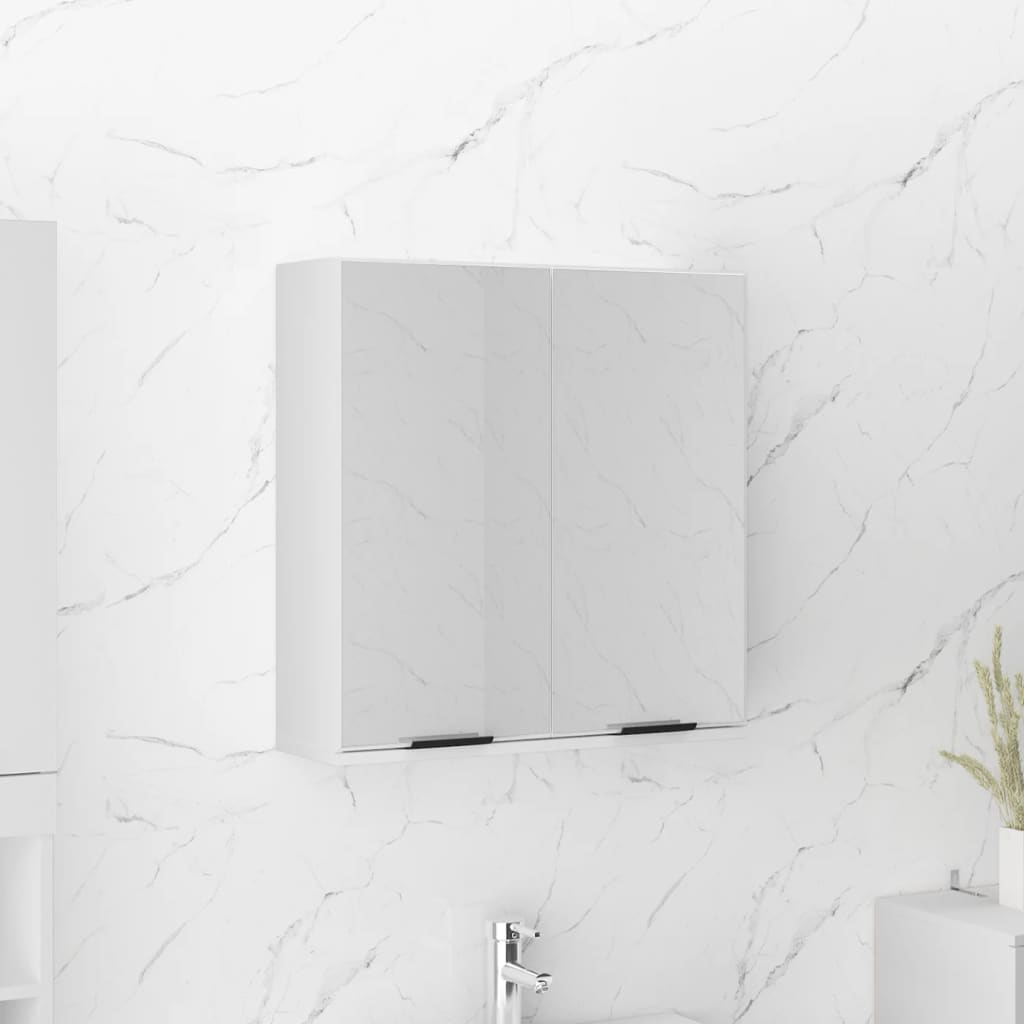 Bathroom Mirror Cabinet 64X20X66.5 Cm Engineered Wood