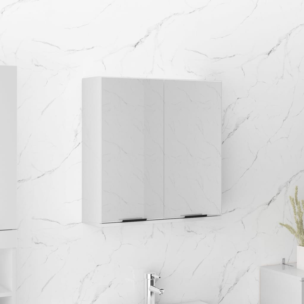Bathroom Mirror Cabinet 64X20X66.5 Cm Engineered Wood