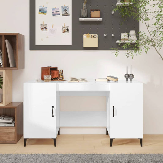 Desk 140X50X75 Cm Engineered Wood