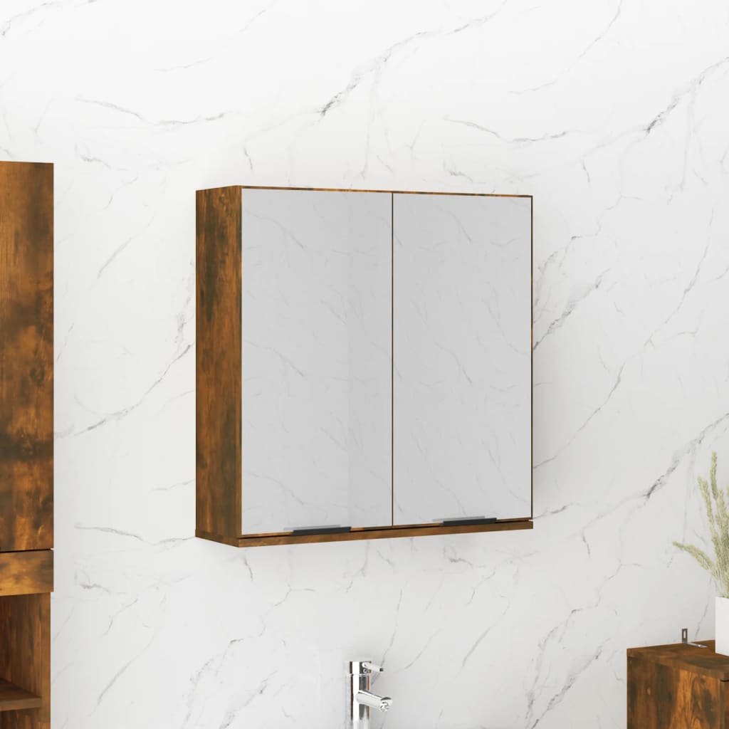 Bathroom Mirror Cabinet 64X20X66.5 Cm Engineered Wood
