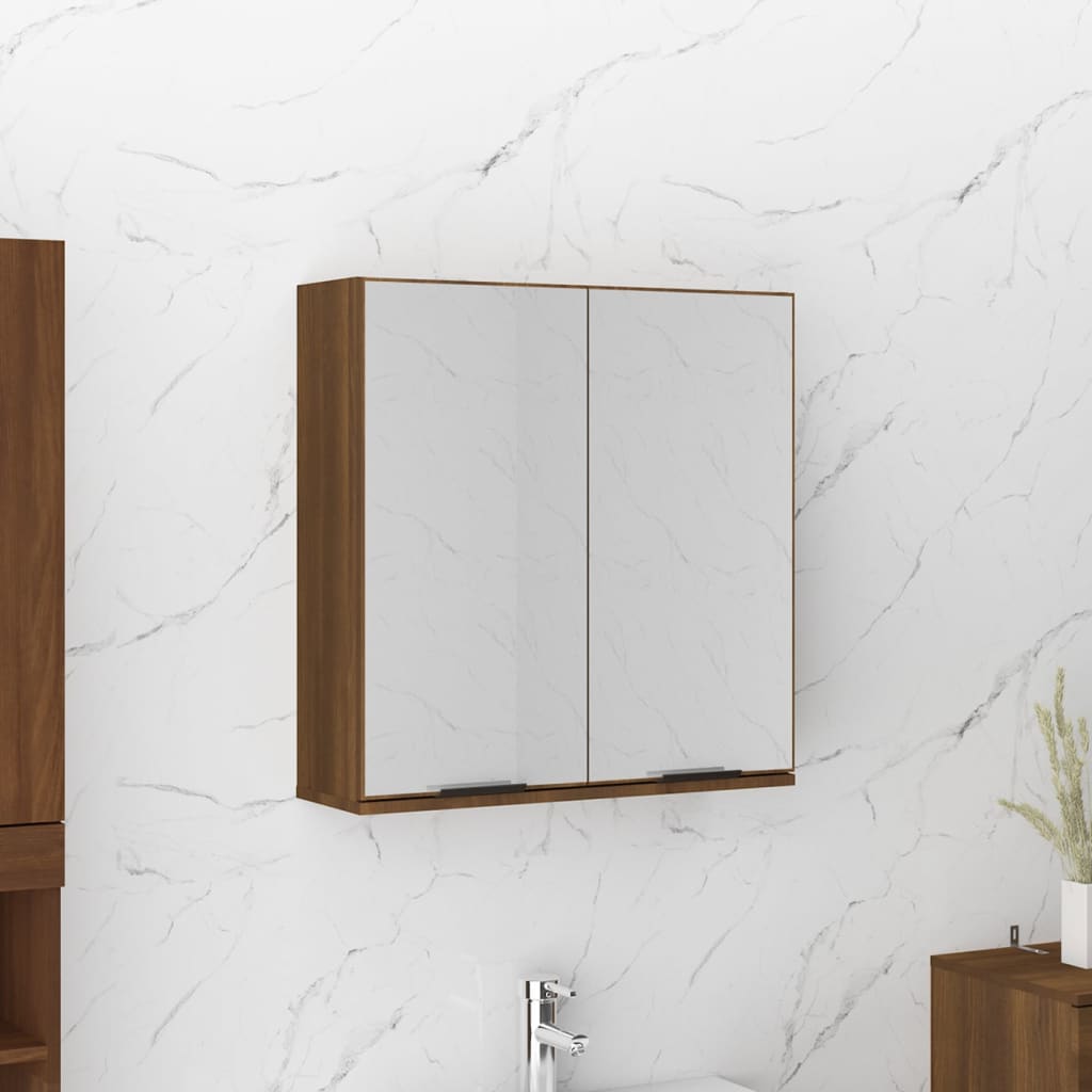 Bathroom Mirror Cabinet 64X20X66.5 Cm Engineered Wood