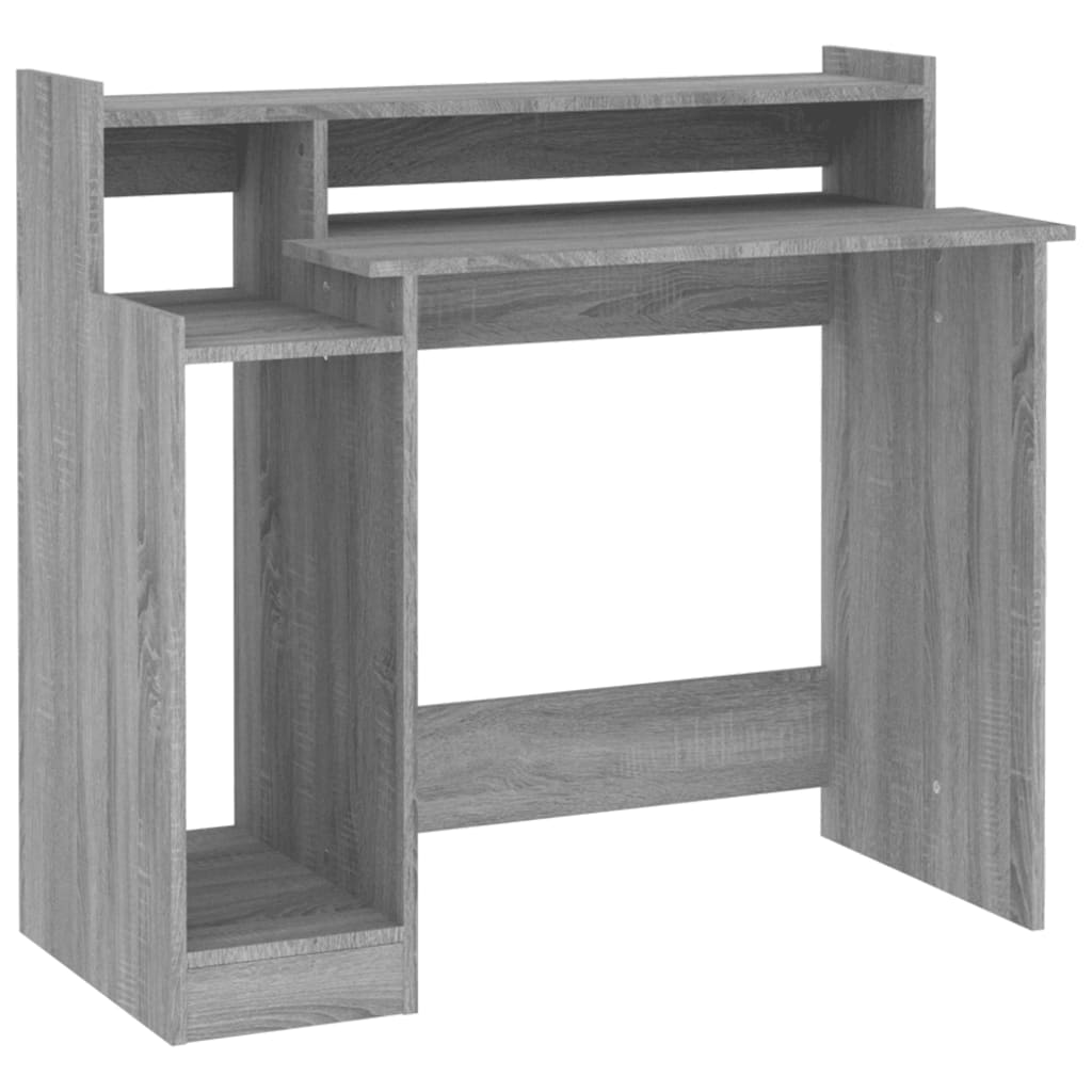 Desk With Led Lights 97X45X90 Cm Engineered Wood