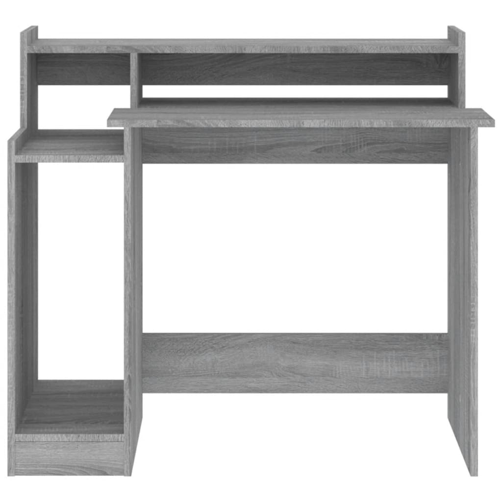 Desk With Led Lights 97X45X90 Cm Engineered Wood
