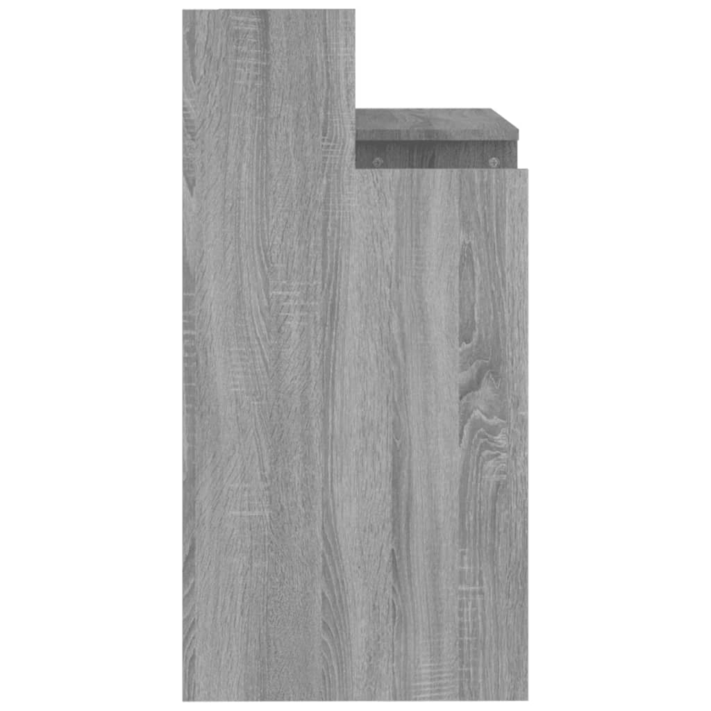 Desk With Led Lights 97X45X90 Cm Engineered Wood