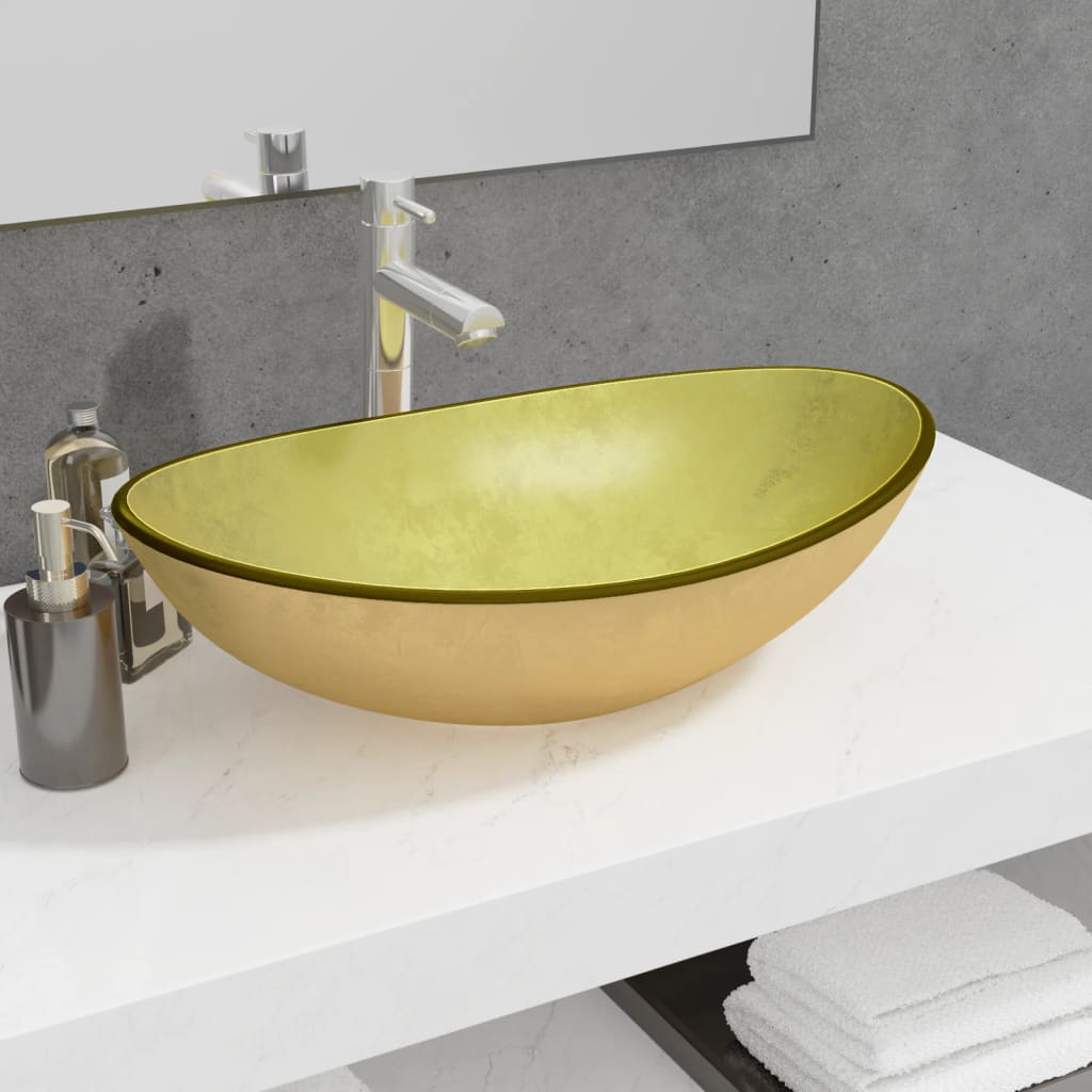Basin Tempered Glass 54.5X35X15.5 Cm
