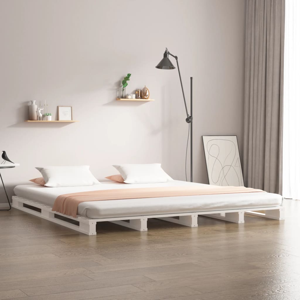 Pallet Bed Without Mattress Solid Wood