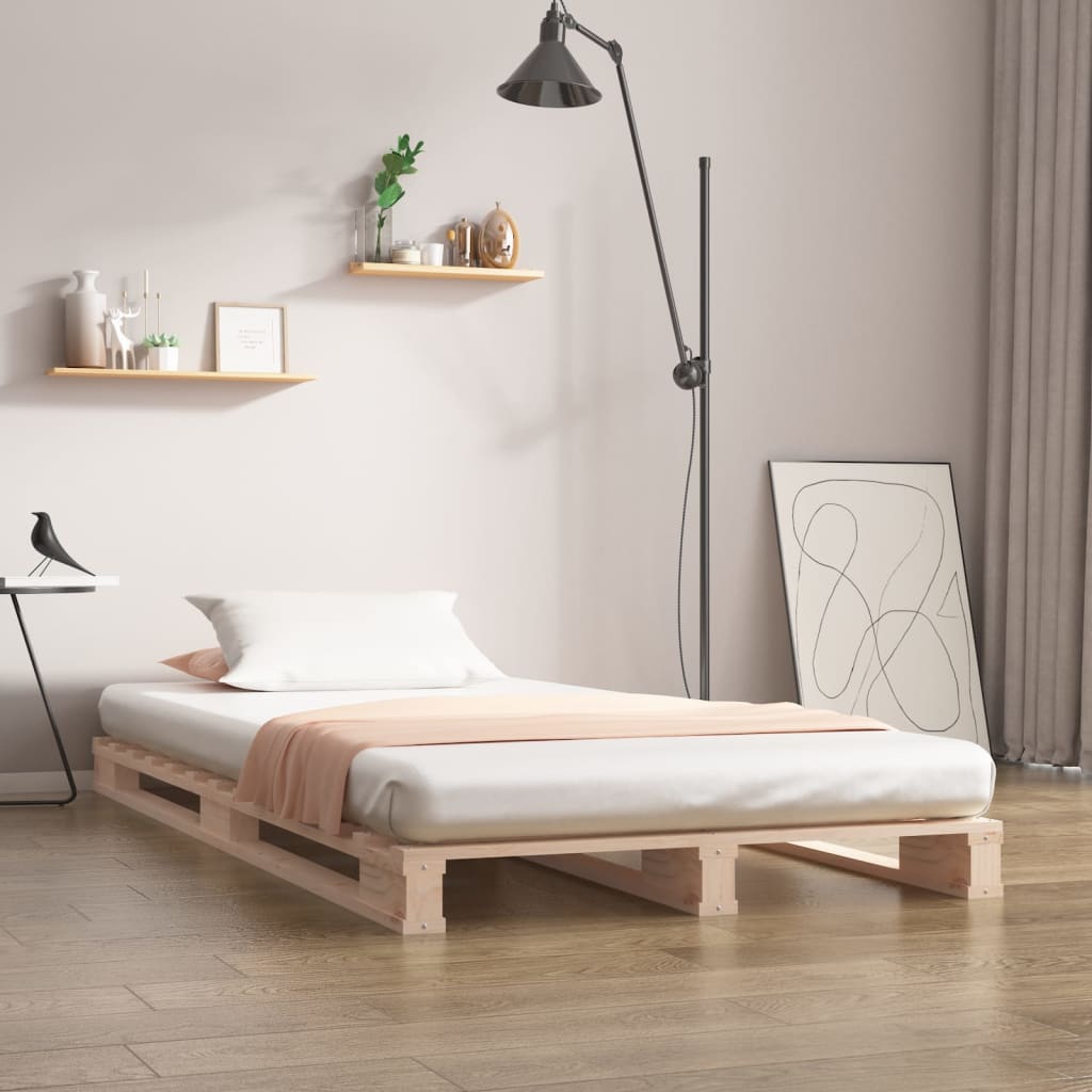 Pallet Bed Without Mattress Solid Wood