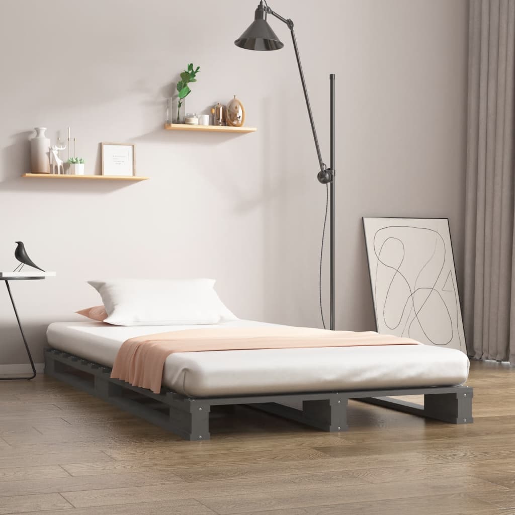 Pallet Bed Without Mattress Solid Wood