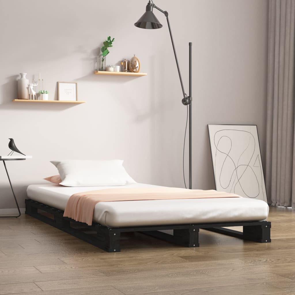 Pallet Bed Without Mattress Solid Wood