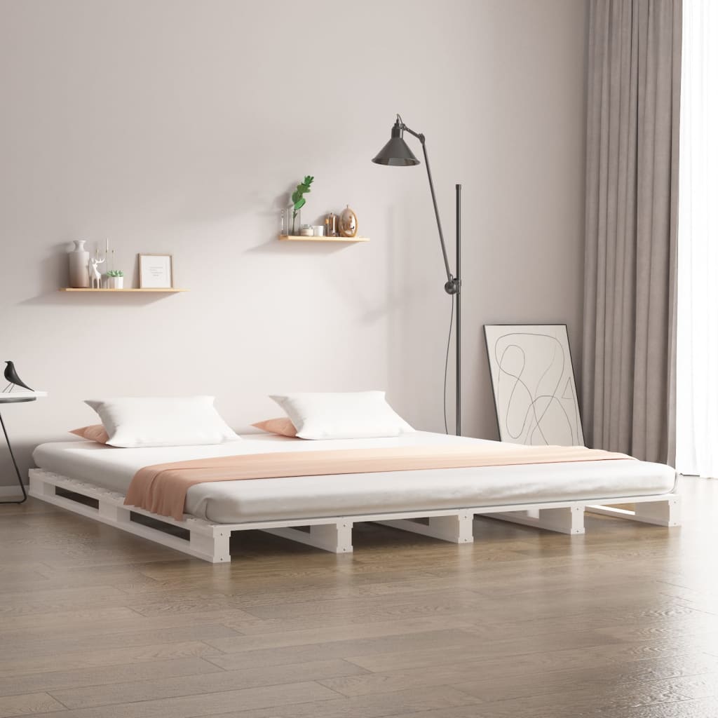 Pallet Bed Without Mattress Solid Wood
