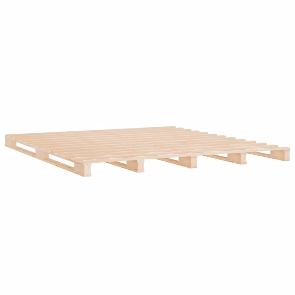Pallet Bed Without Mattress Solid Wood