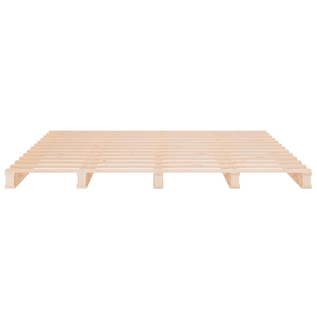 Pallet Bed Without Mattress Solid Wood