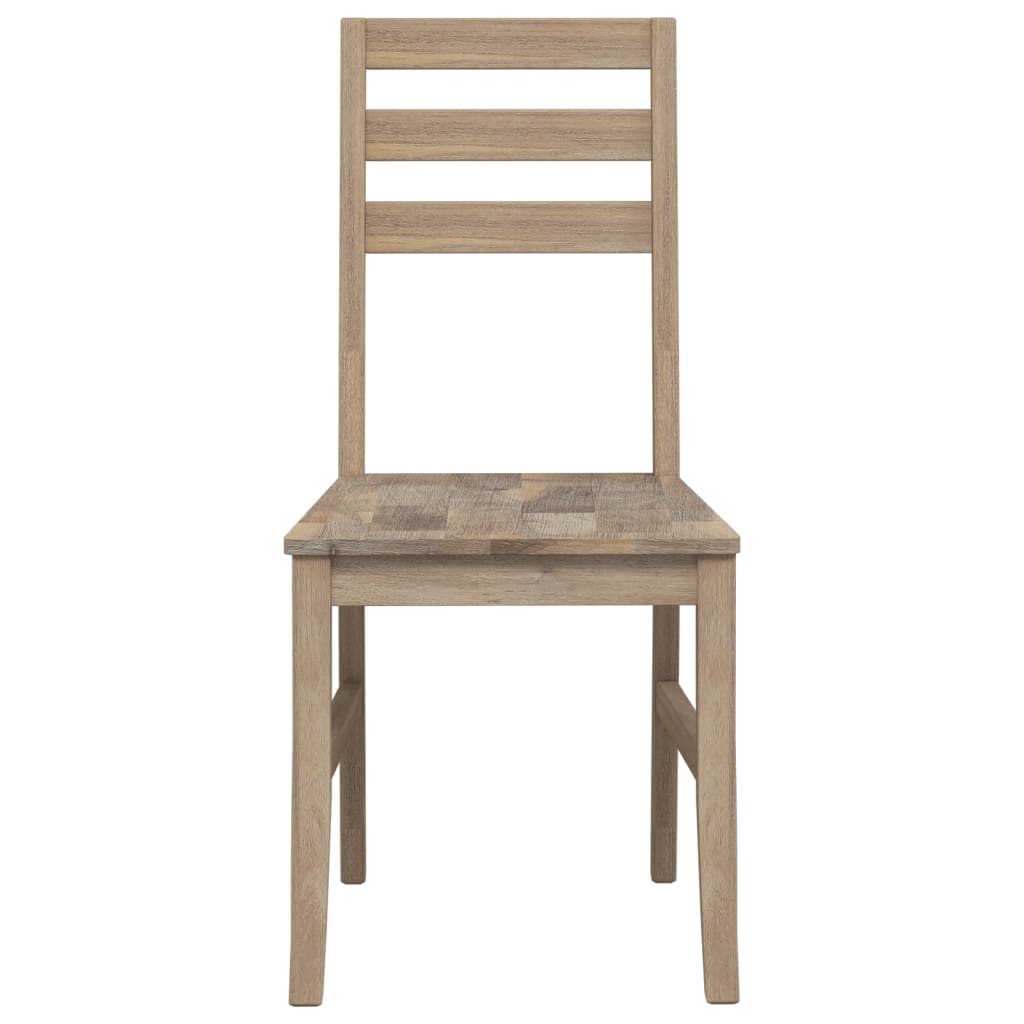 Dining Chairs 8 Pcs Solid Wood Acacia