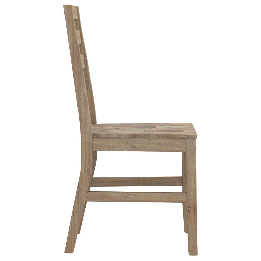 Dining Chairs 8 Pcs Solid Wood Acacia