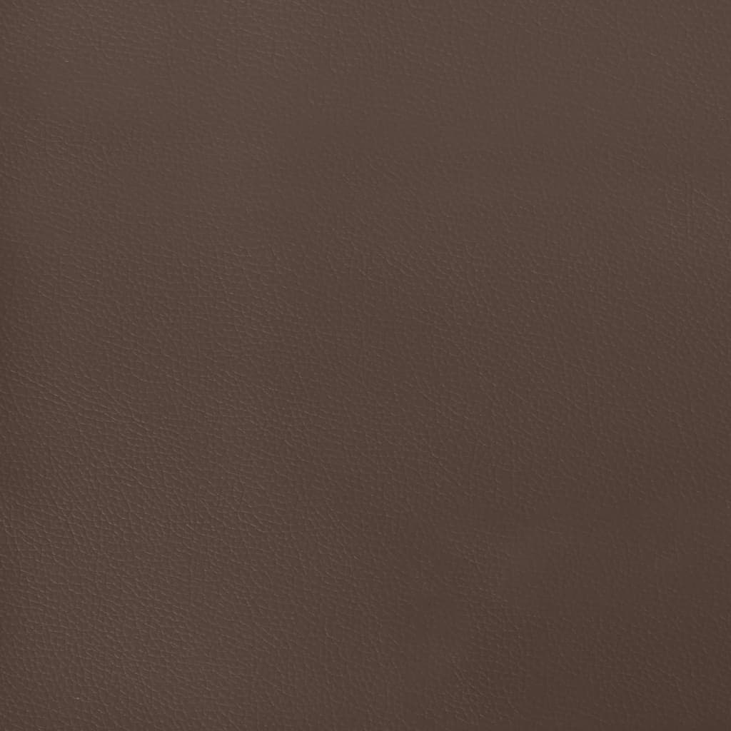 Pocket Spring Bed Mattress Brown 90X200X20 Cm Faux Leather