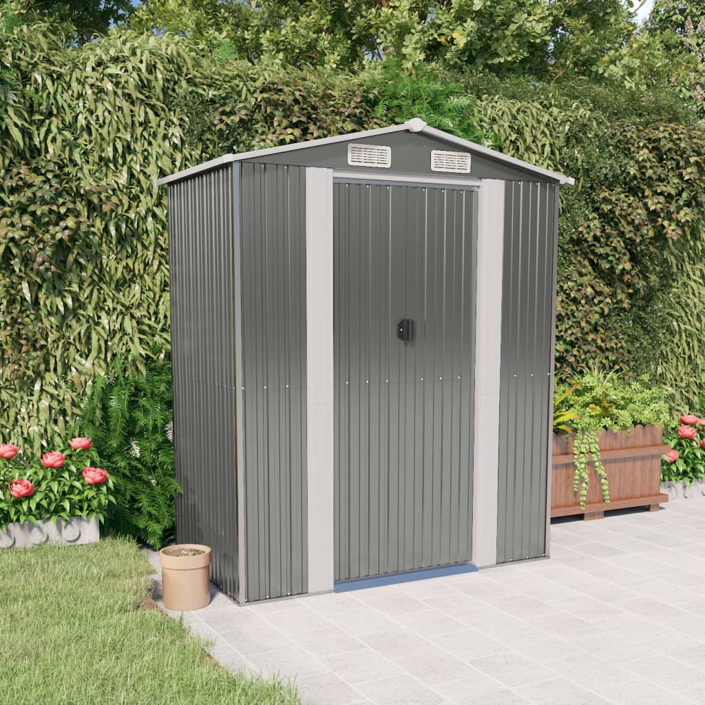 Garden Shed 192X108X223 Cm Galvanised Steel