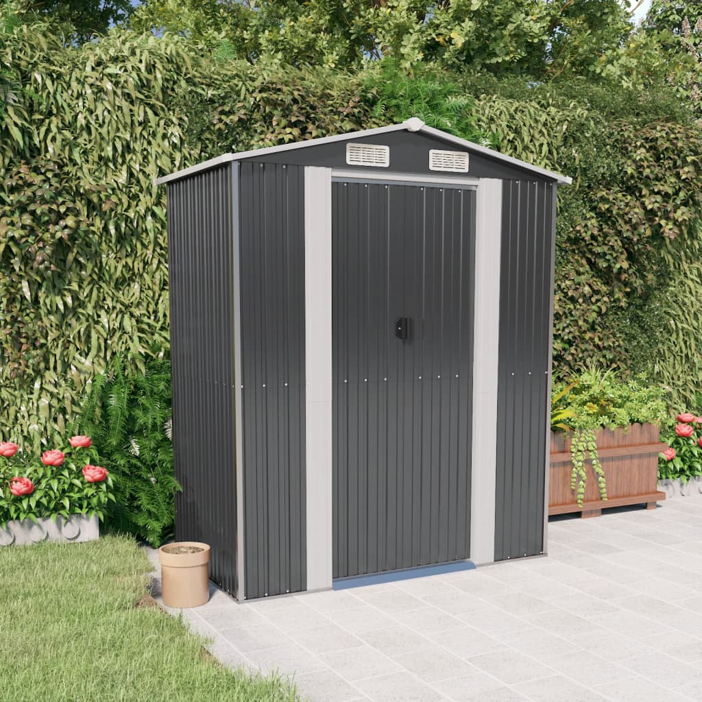 Garden Shed 192X108X223 Cm Galvanised Steel