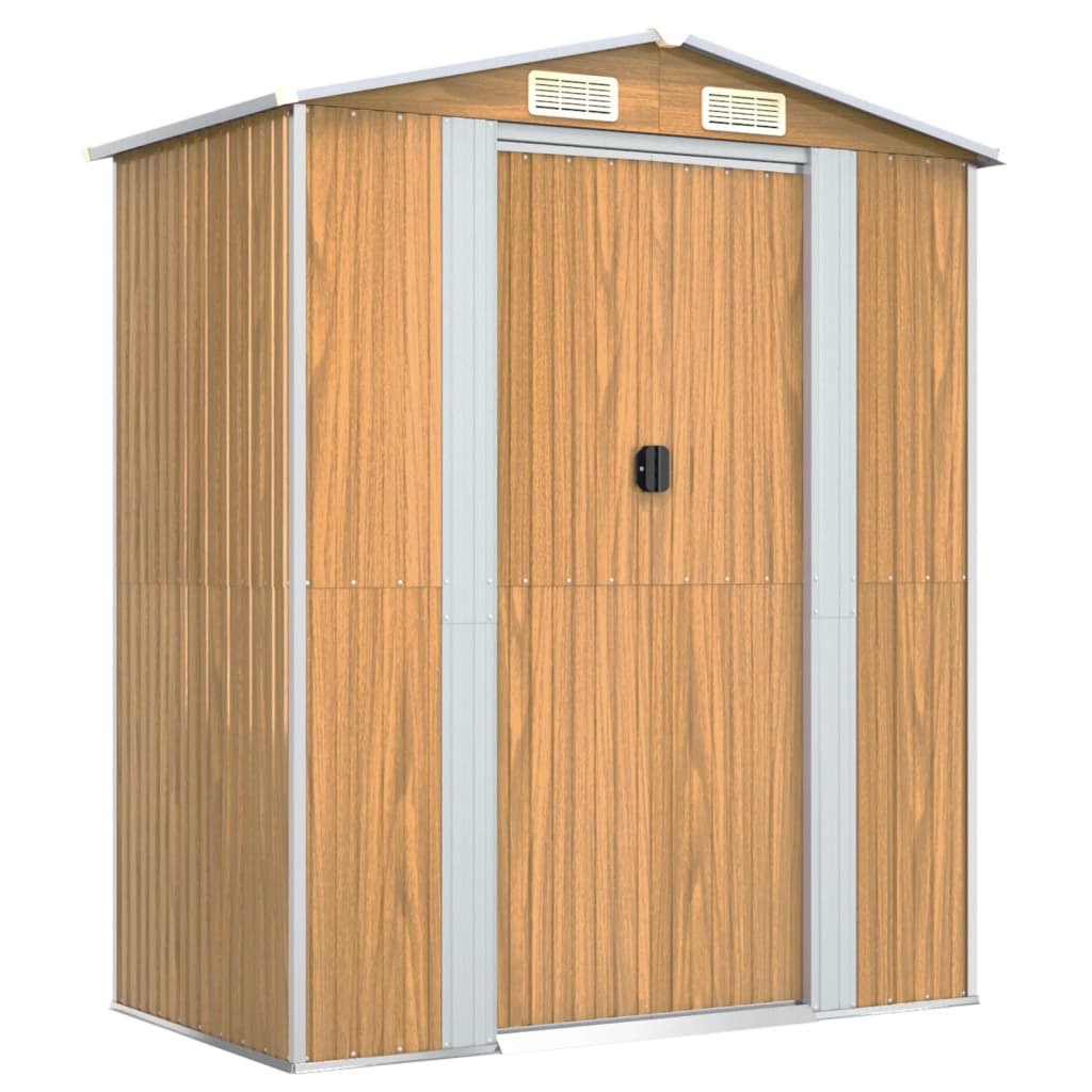Garden Shed 192X108X223 Cm Galvanised Steel