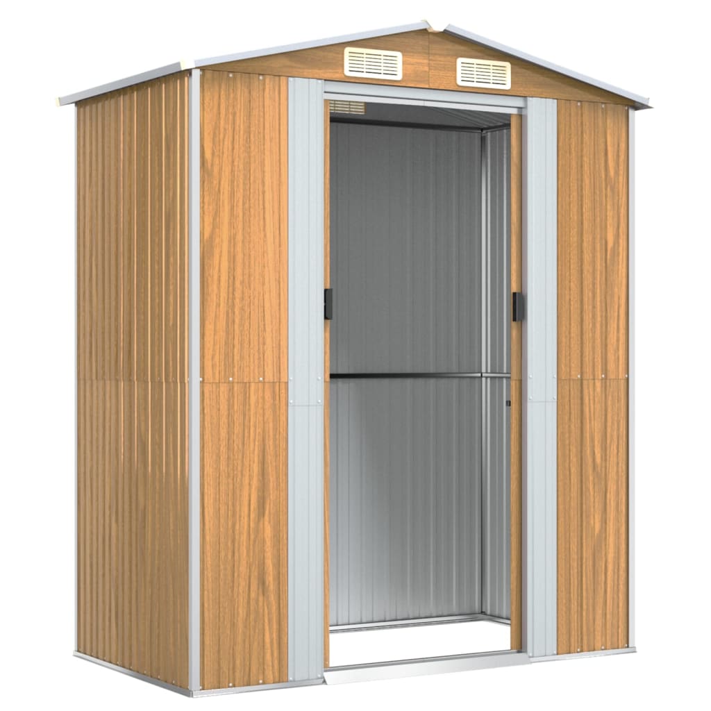 Garden Shed 192X108X223 Cm Galvanised Steel