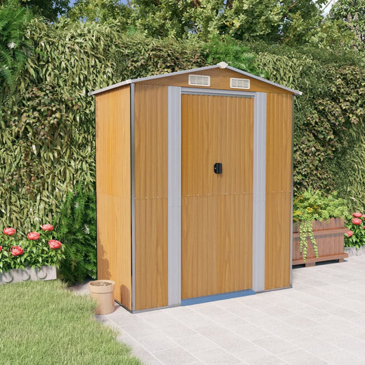Garden Shed 192X108X223 Cm Galvanised Steel