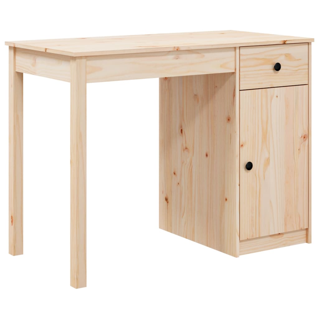 Desk 100X50X75 Cm Solid Wood Pine