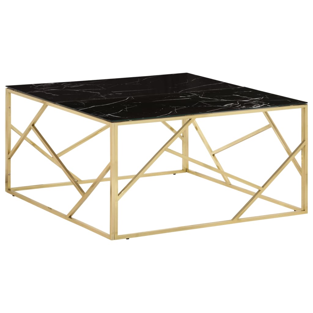 Coffee Table Stainless Steel And Solid Sleeper