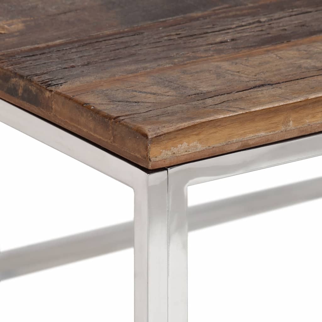 Coffee Table Stainless Steel And Solid Sleeper