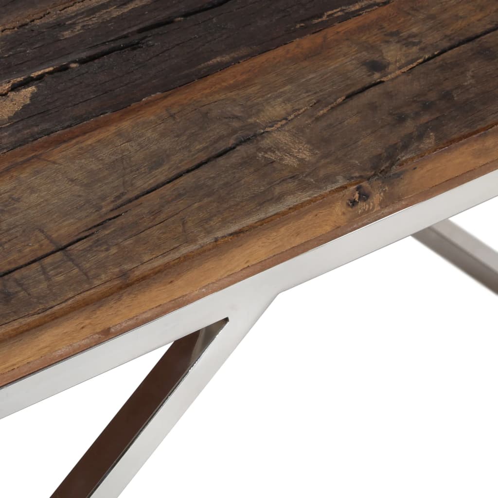 Coffee Table Stainless Steel And Solid Sleeper