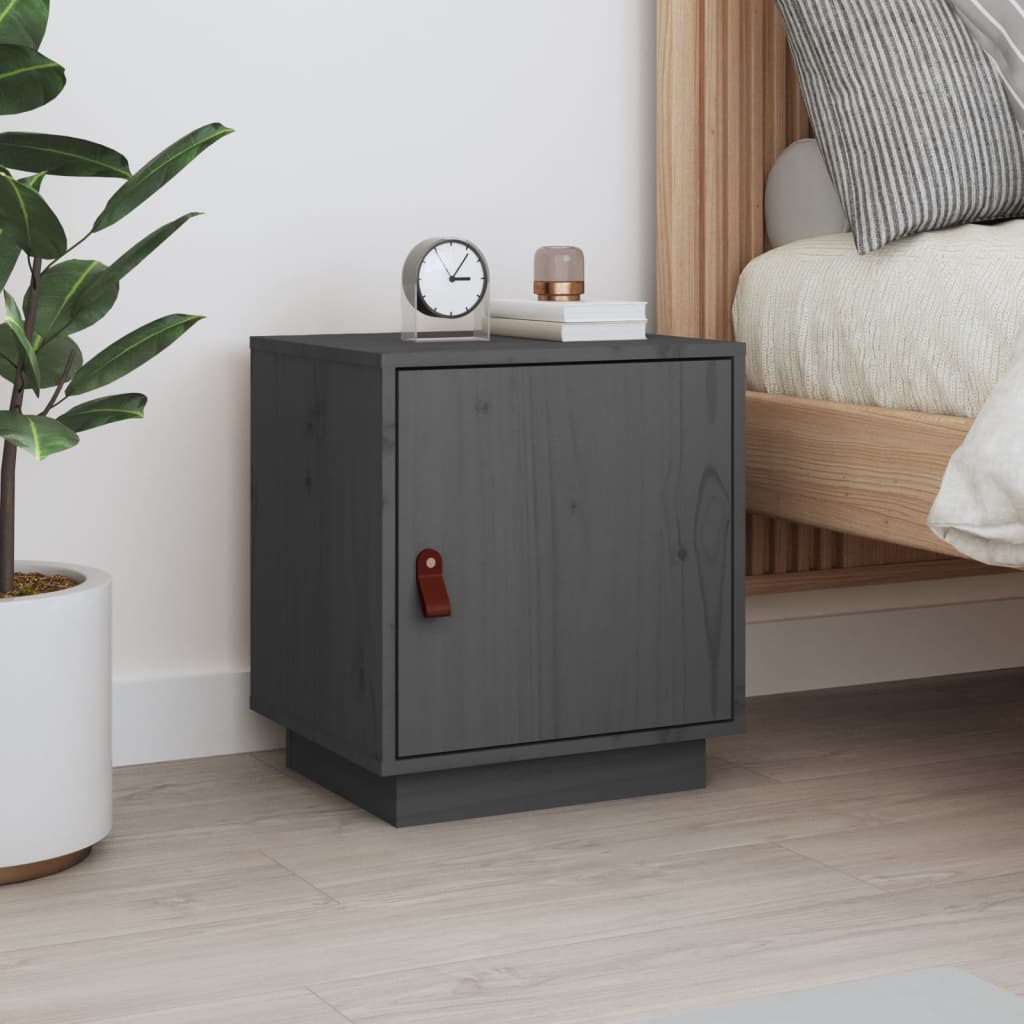 Bedside Cabinet 40X34X45 Cm Solid Wood Pine