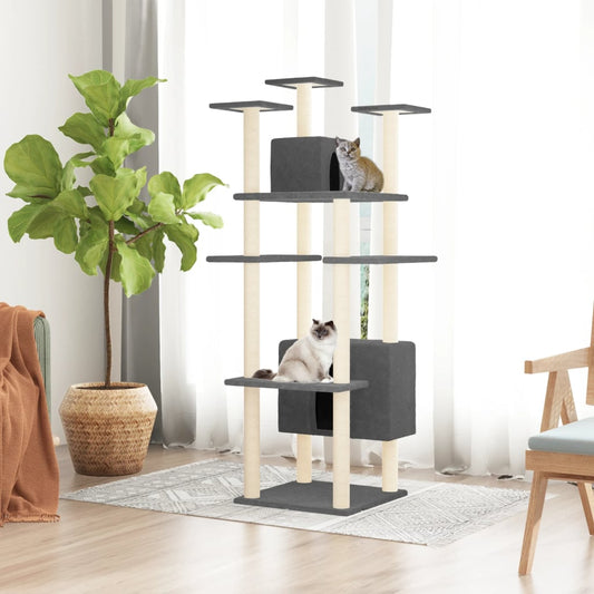 Cat Tree With Sisal Scratching Posts 162 Cm