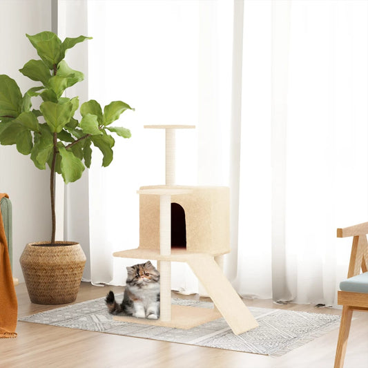 Cat Tree With Sisal Scratching Posts 109 Cm