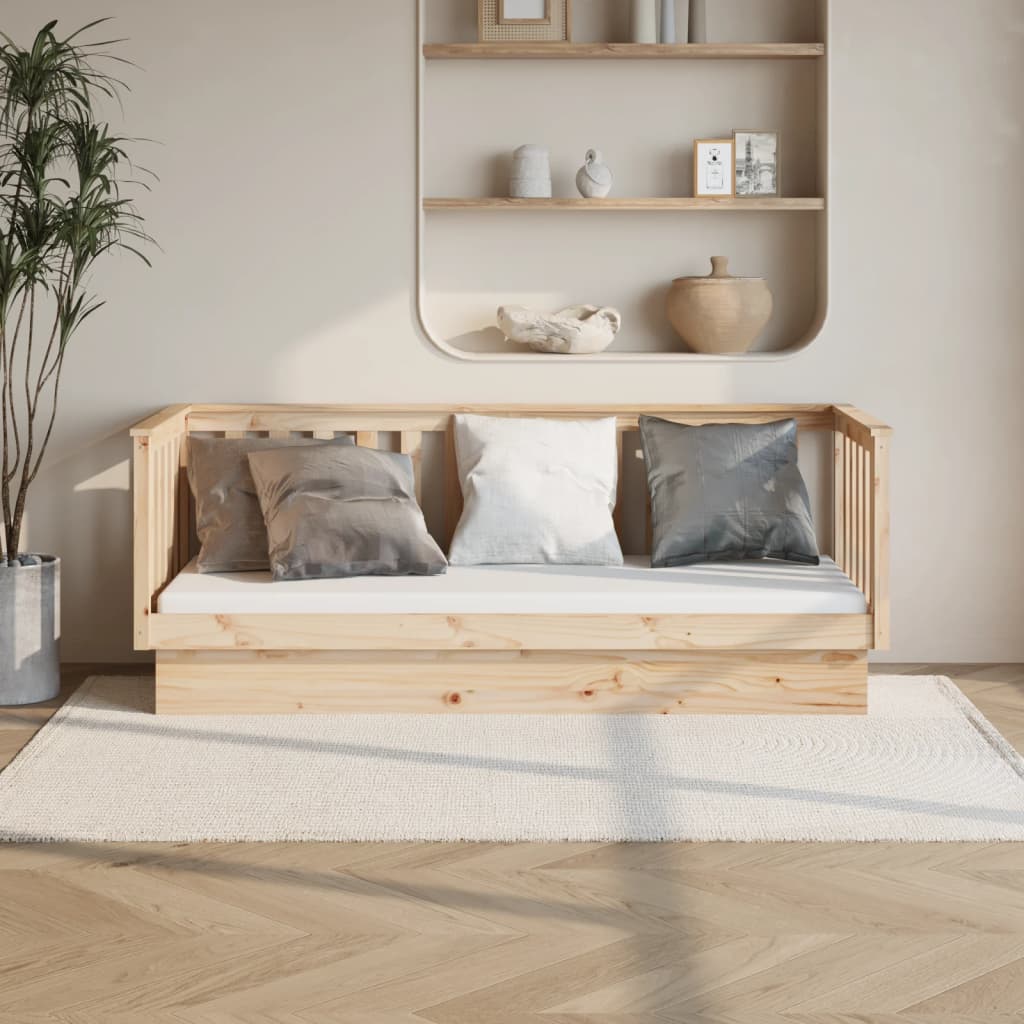 Day Bed Without Mattress Single Solid Wood Pine