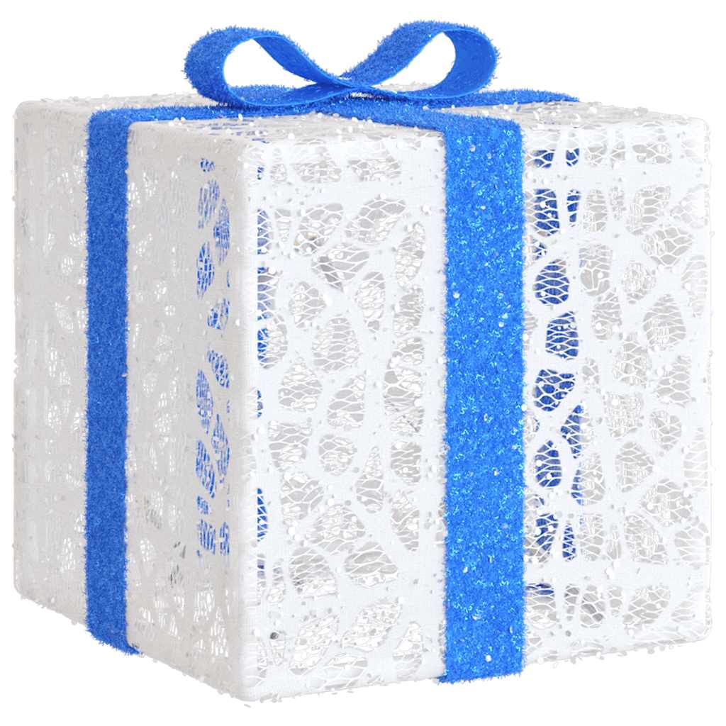 Lighted Christmas Boxes 3 Pcs 64 Leds Warm