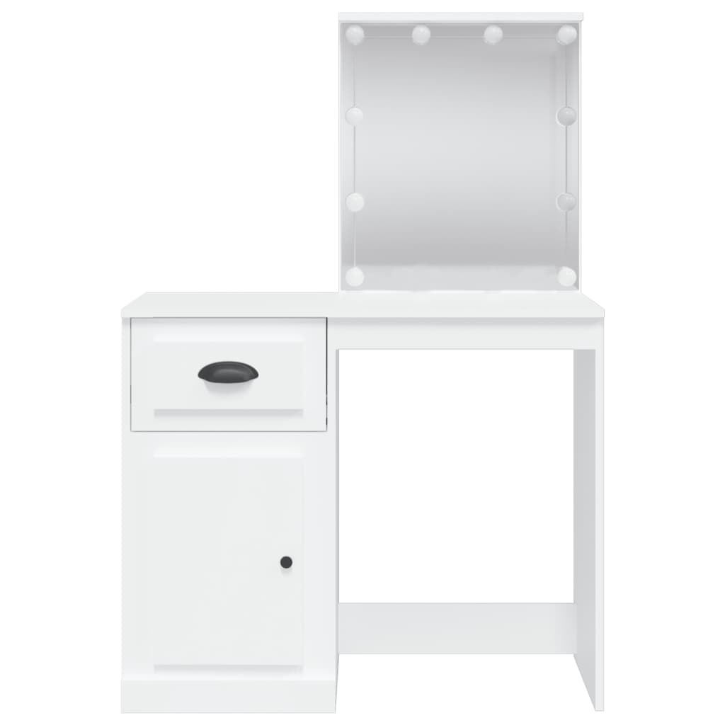 Dressing Table With Led Lights 90X42X132.5 Cm