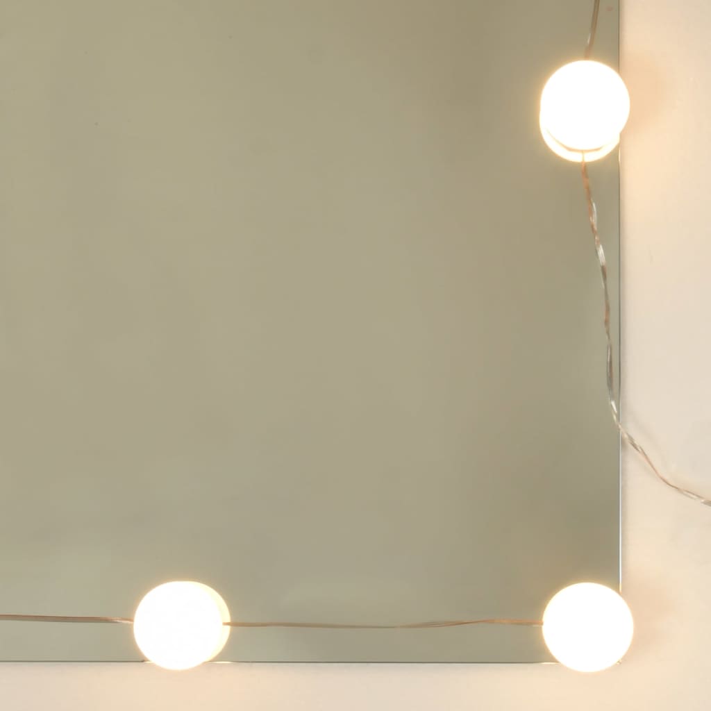 Dressing Table With Led Lights 90X42X132.5 Cm