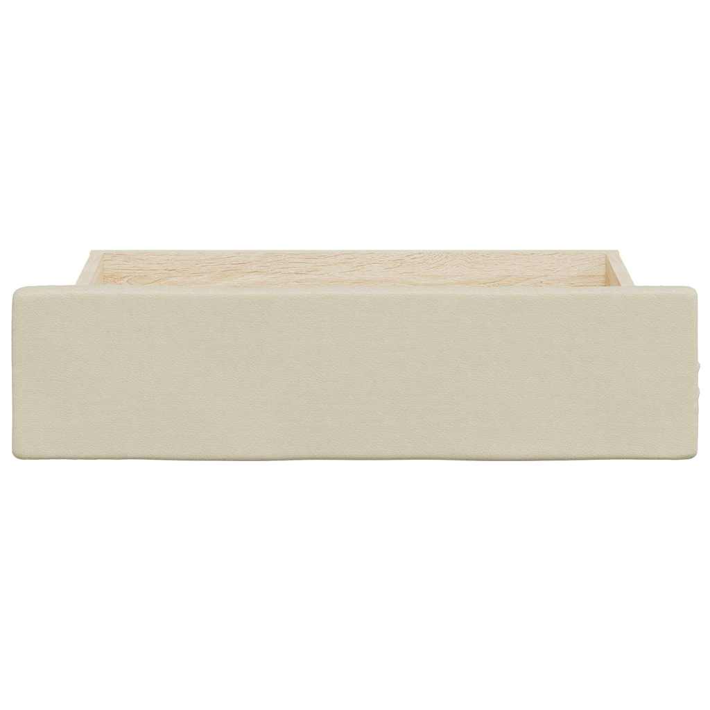 Bed Drawers 2 Pcs Engineered Wood And Faux Leather