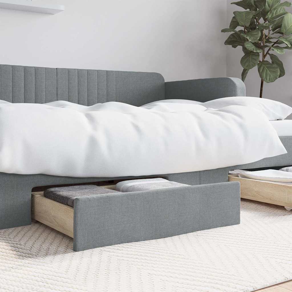 Bed Storage Drawers 2 Pcs Engineered Wood And