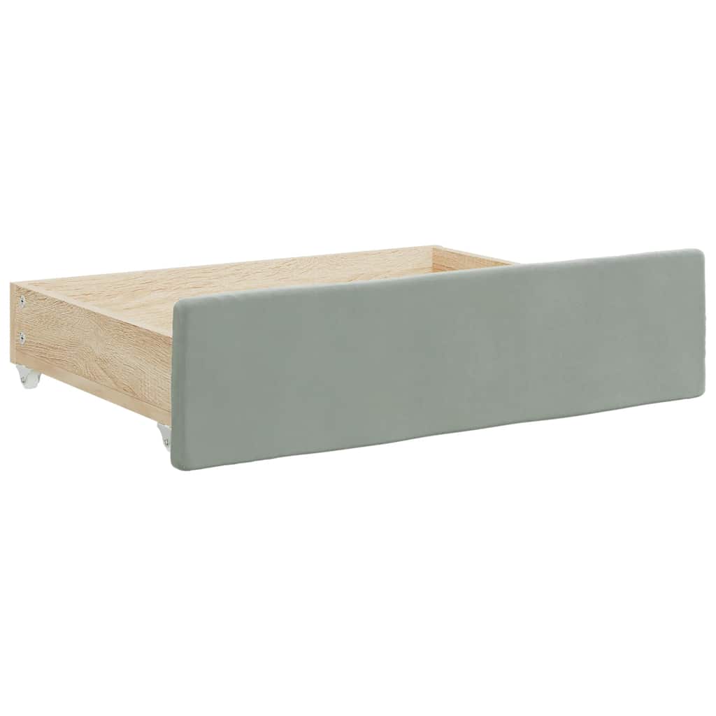 Bed Storage Drawers 2 Pcs Engineered Wood And