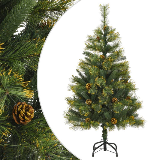 Artificial Hinged Christmas Tree With Cones
