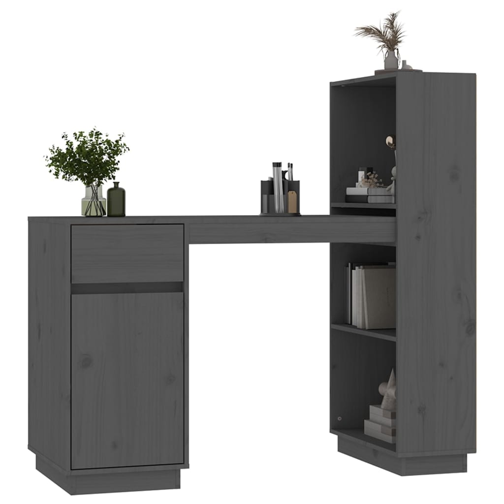 Desk 110X53X117 Cm Solid Wood Pine