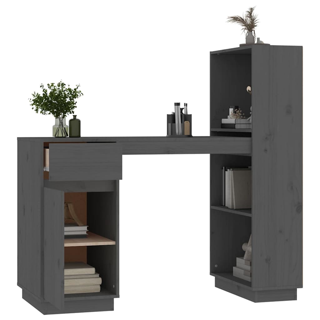 Desk 110X53X117 Cm Solid Wood Pine