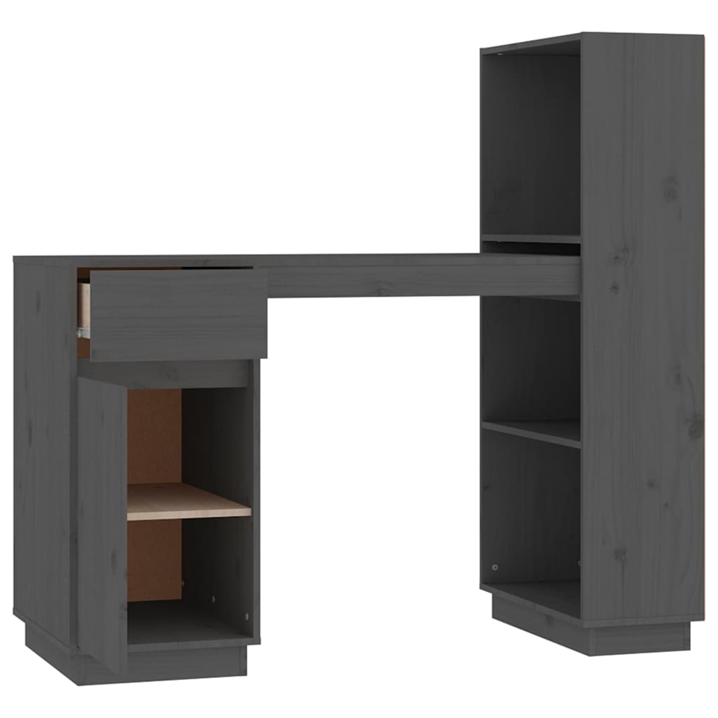 Desk 110X53X117 Cm Solid Wood Pine