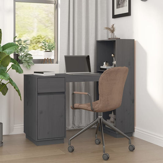 Desk 110X53X117 Cm Solid Wood Pine