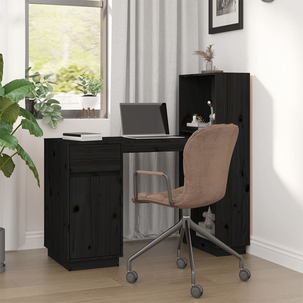 Desk 110X53X117 Cm Solid Wood Pine