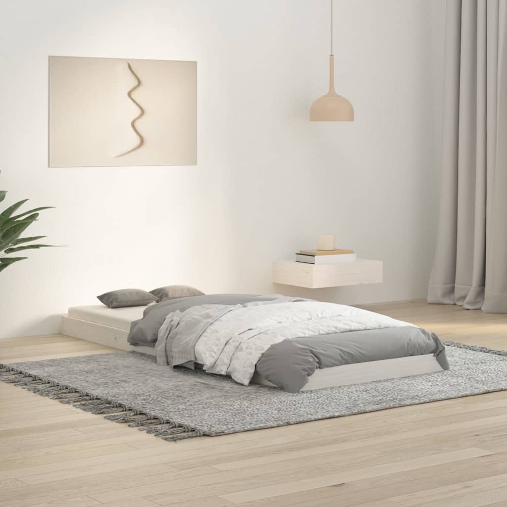 Bed Frame Without Mattress Double Solid Wood Pine