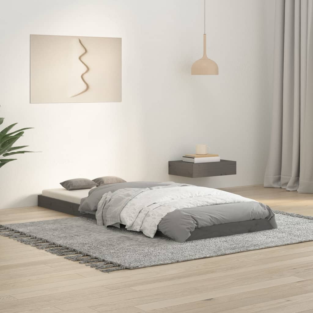 Bed Frame Without Mattress Double Solid Wood Pine